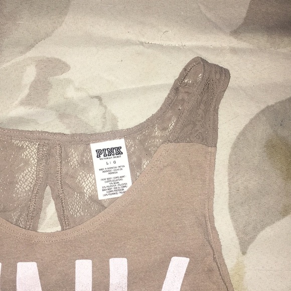 Victoria's Secret PINK tank top with back cut out - Picture 2 of 4